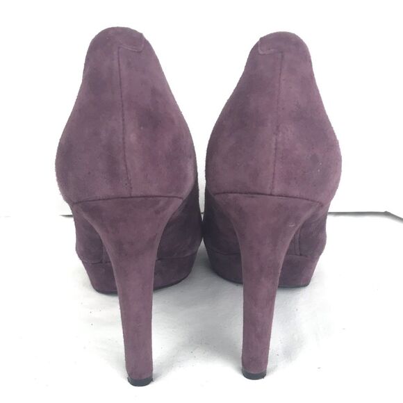 Rockport Janae Purple Suede Platform Heels Sz 10 - Picture 2 of 8